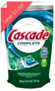 Cascade Action Pacs Only $3.99 at Target! - Coupons and Freebies Mom