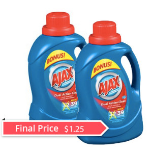 Ajax Laundry Detergent Only $1.25 at Walmart! - Coupons and Freebies Mom