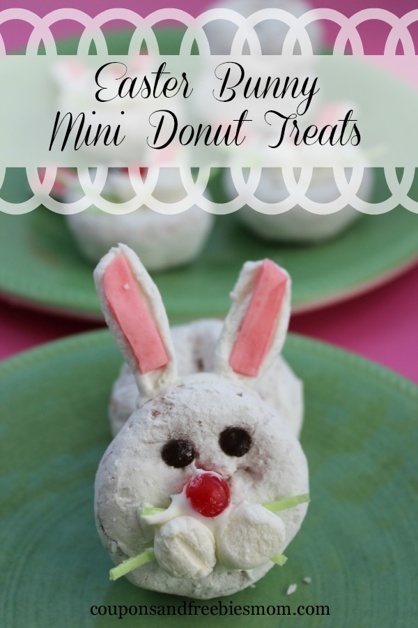 Easter Bunny Mini Donut Treats 