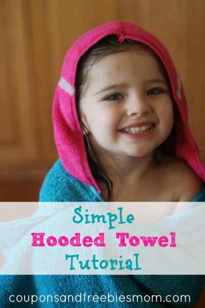 simple hooded towel tutorial